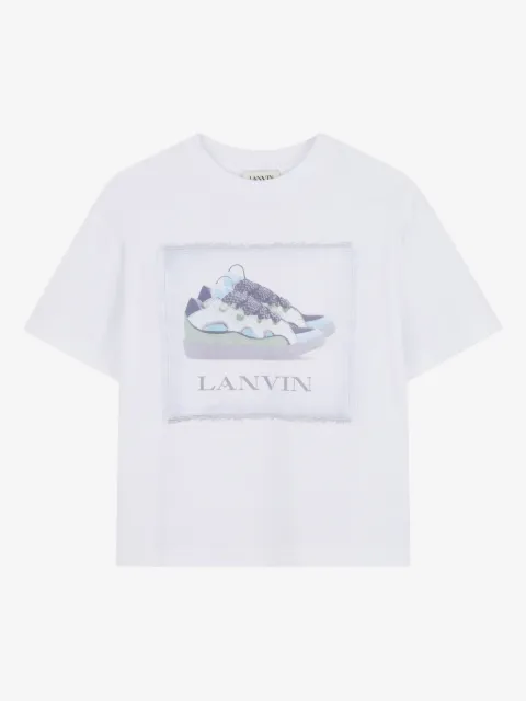 Lanvin Enfant playera con estampado gráfico