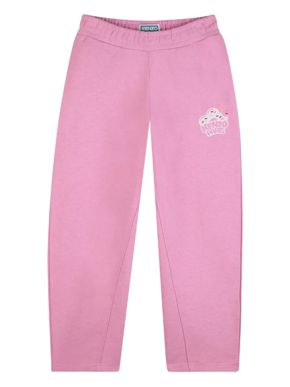 Kenzo Kids Pantaloni sportivi con logo - Rosa