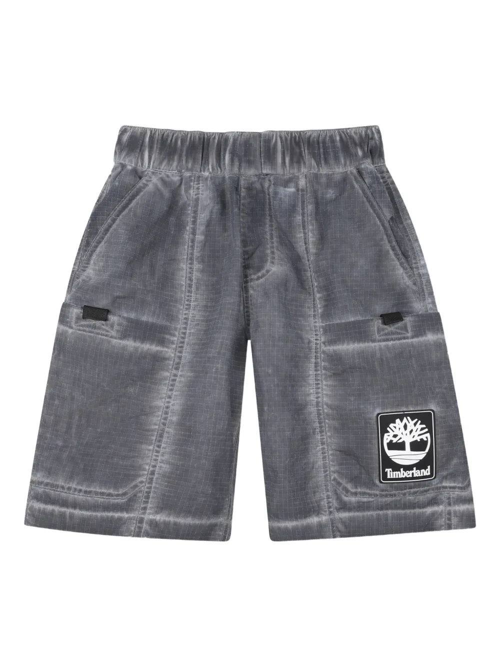 Timberland Kids Shorts con applicazione logo - Grigio