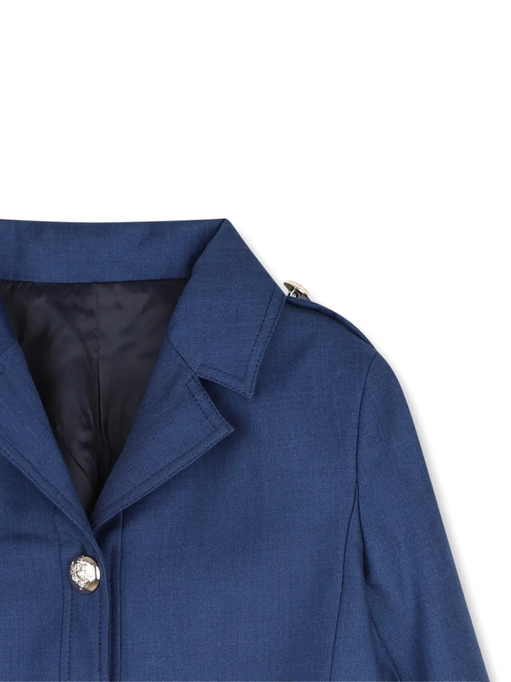 Zadig & Voltaire Kids Cropped jack met knoopsluiting Blauw