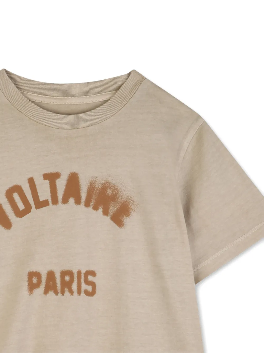  Zadig & Voltaire Kids Print-detail T-shirt - Neutrals 