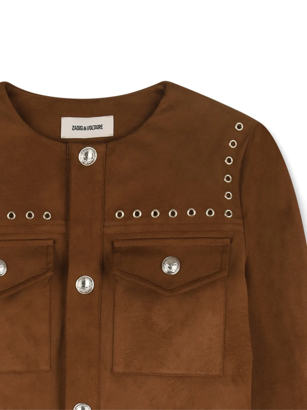 Zadig & Voltaire Kids Long-sleeve Jacket - Brown 