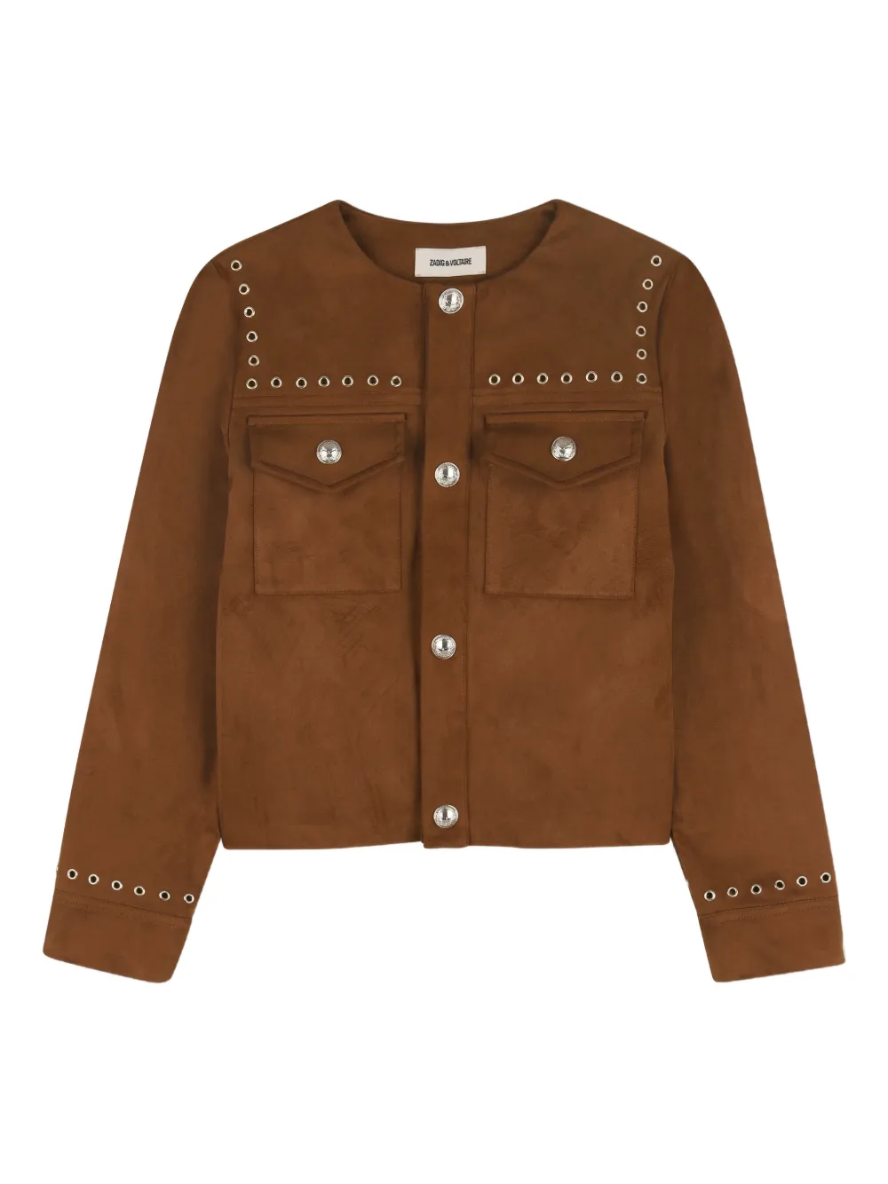 Zadig & Voltaire Kids Klassische Jacke - Braun