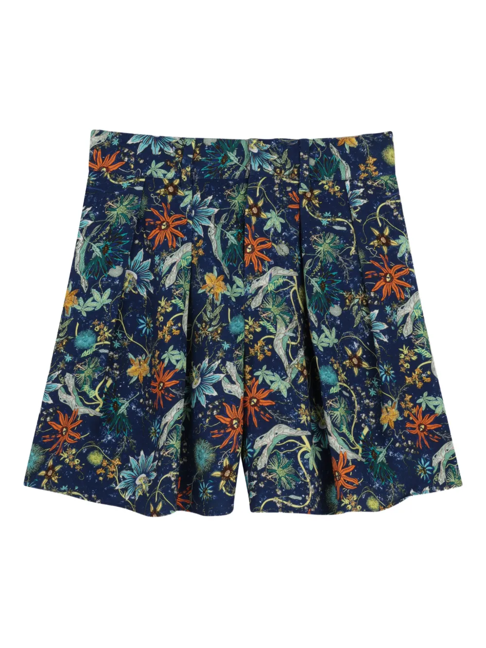 Zadig & Voltaire Kids Shorts a fiori - Blu