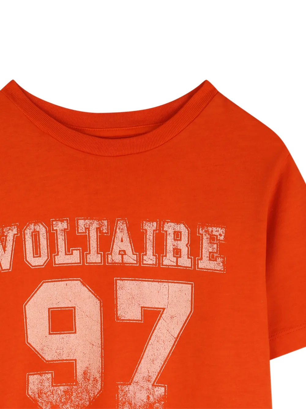 Zadig & Voltaire Kids T-shirt met print Oranje