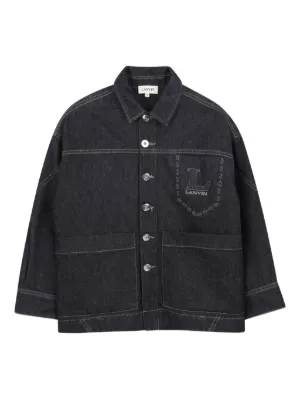 D&Gキッズジャケット Dolce & Gabbana Kids logo-patch Hooded Puffer Jacket | Blue | FARFETCH