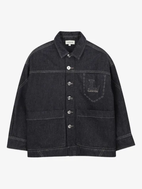 Lanvin Enfant jeansjacka med knäppning
