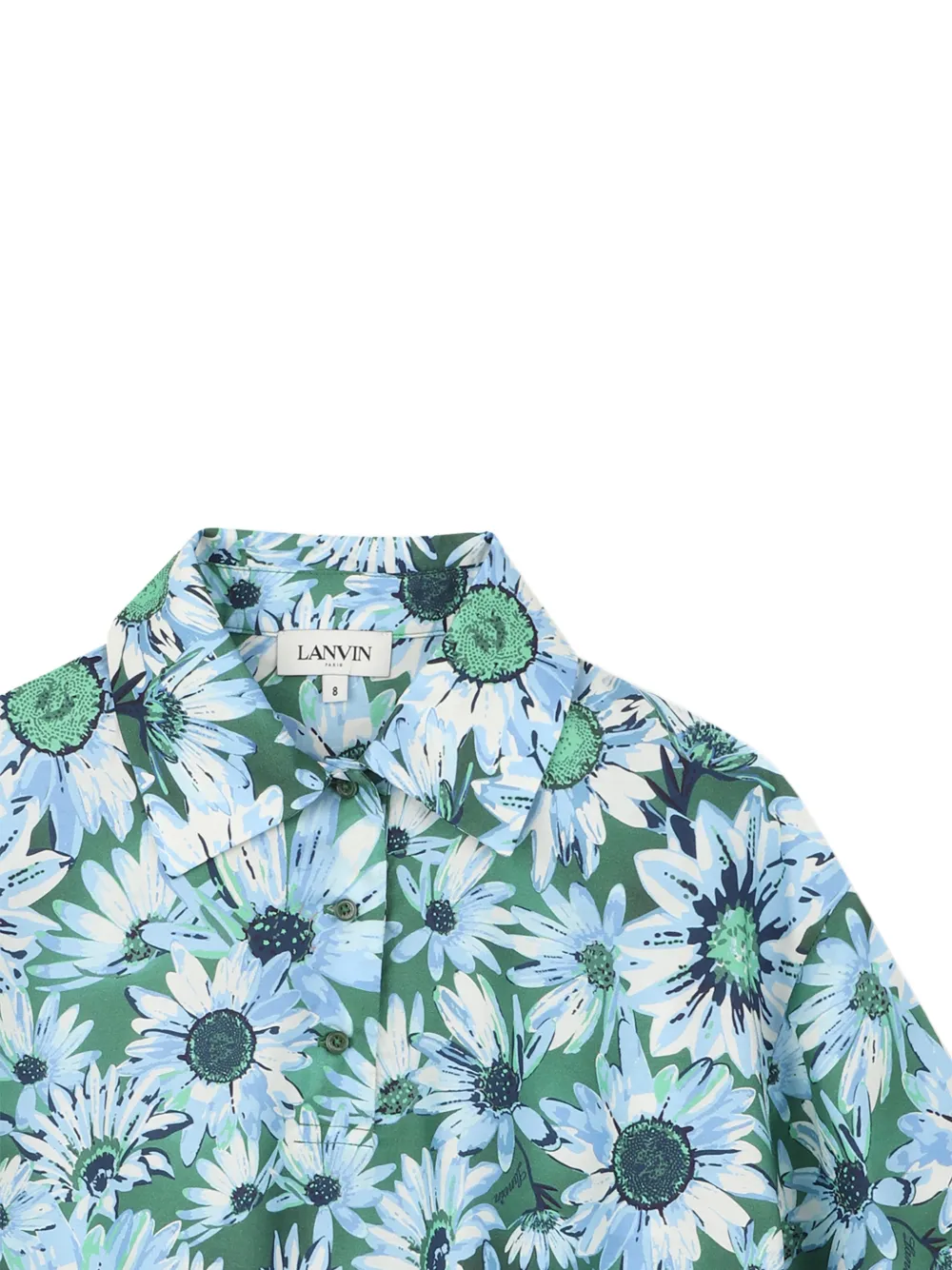  Lanvin Enfant Floral Top - Green 