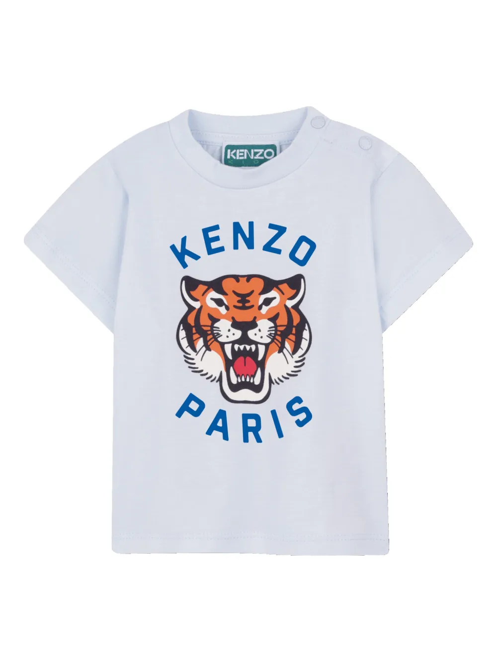 Kenzo Kids T-shirt con grafica Tiger - Blu