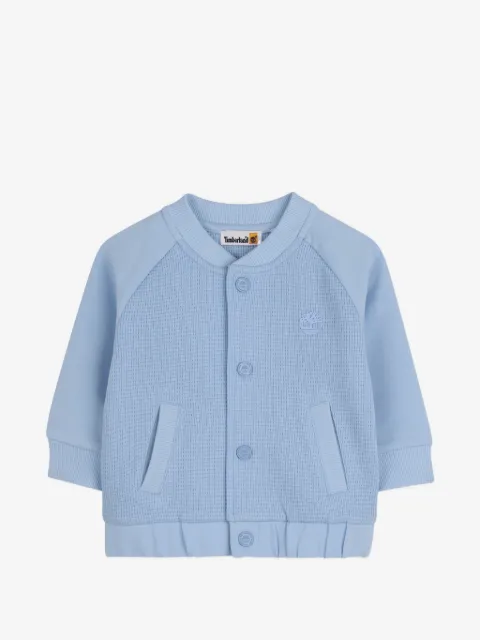 Timberland Kids logo-detail bomber jacket