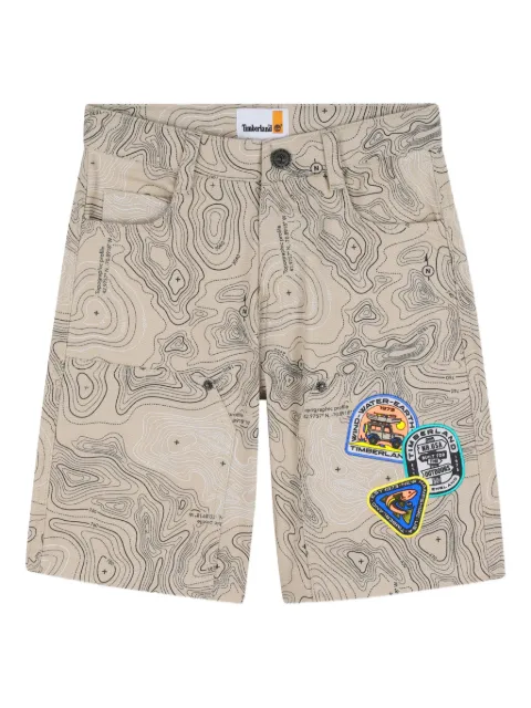 Timberland Kids bermudas con diseño patchwork