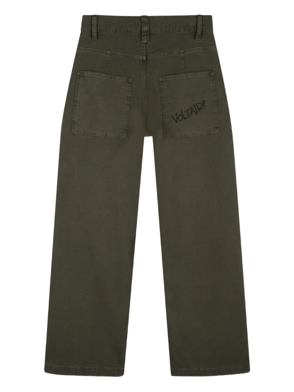 Zadig & Voltaire Kids Broek met knoopsluiting Groen