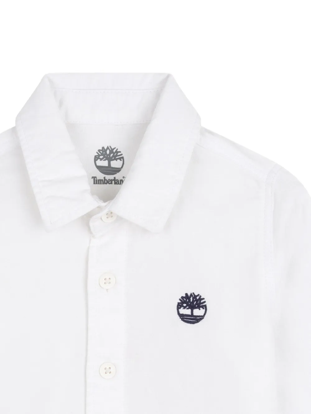 Timberland Kids Shirt met logo Wit
