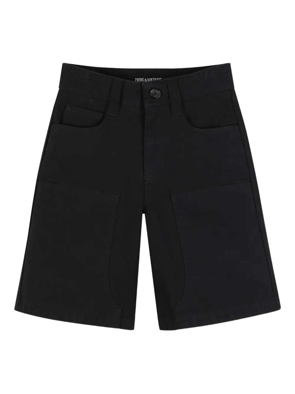 Zadig & Voltaire Kids Bermuda con logo - Nero