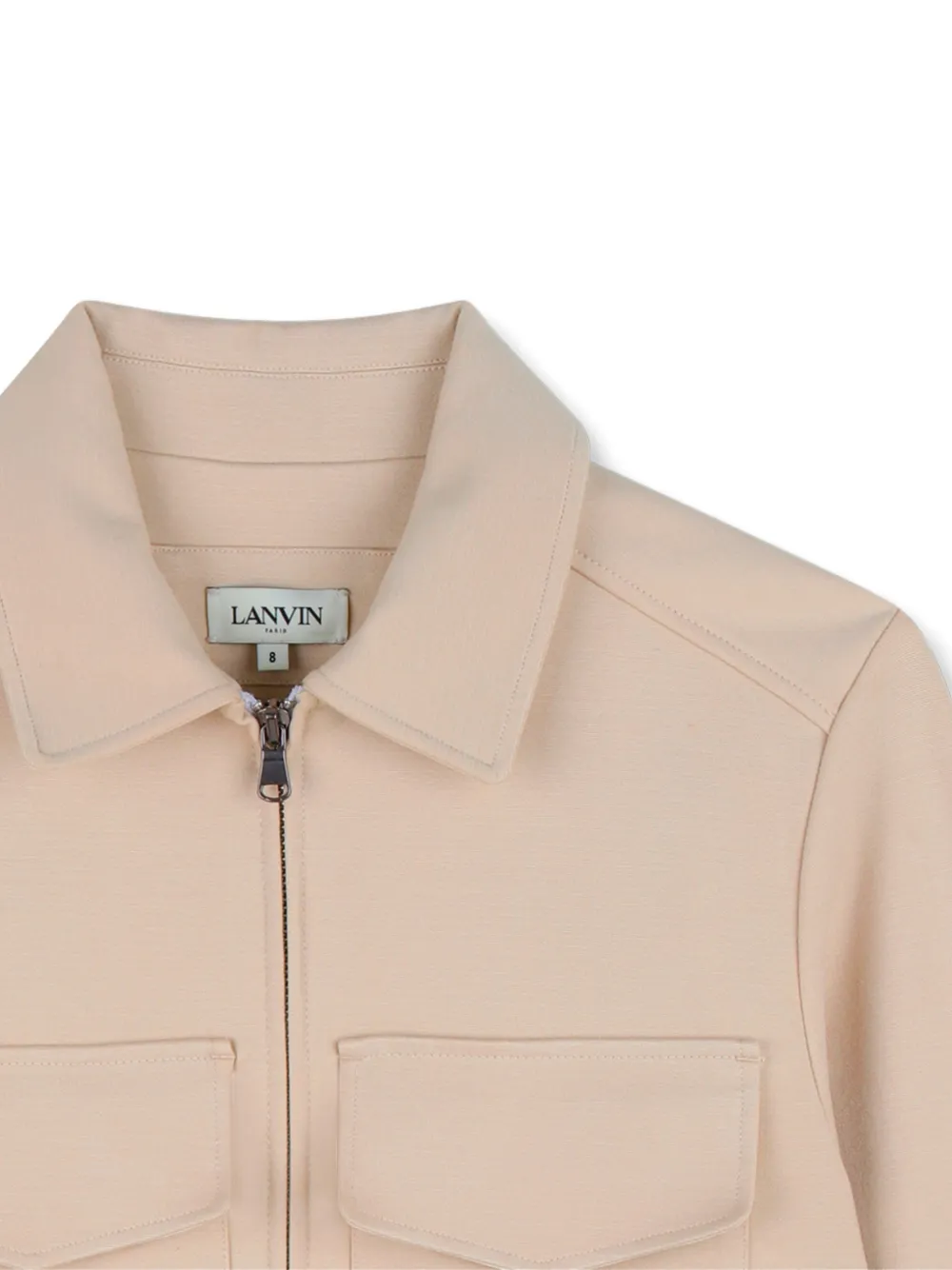  Lanvin Enfant Pocket Zip Jacket - Neutrals 