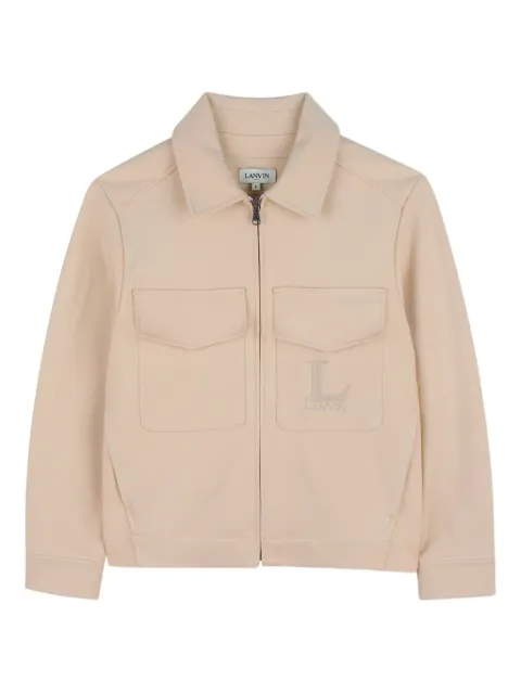 Lanvin Enfant chamarra con bolsillo y cierre