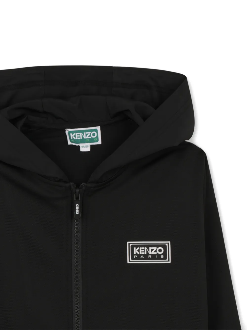 Kenzo Kids Hoodie met logo Zwart