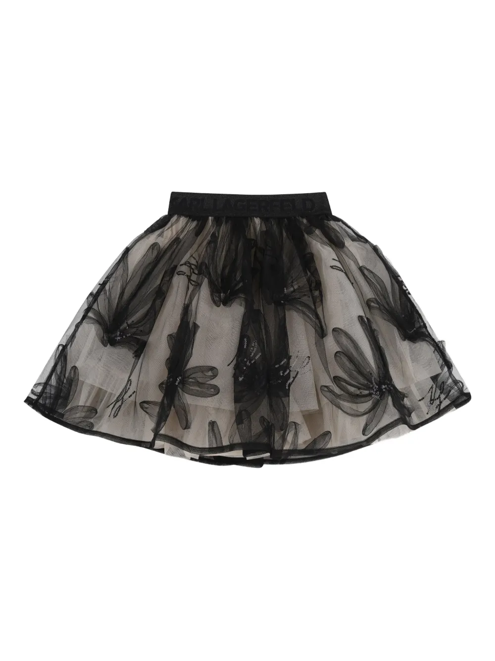 Karl Lagerfeld Kids Gonna con paillettes - Nero