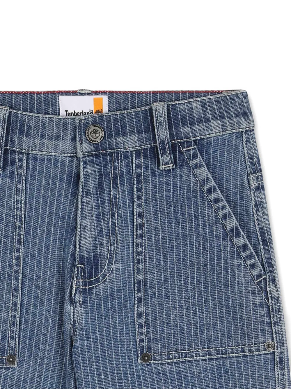Timberland Kids Shorts met krijtstreep Blauw