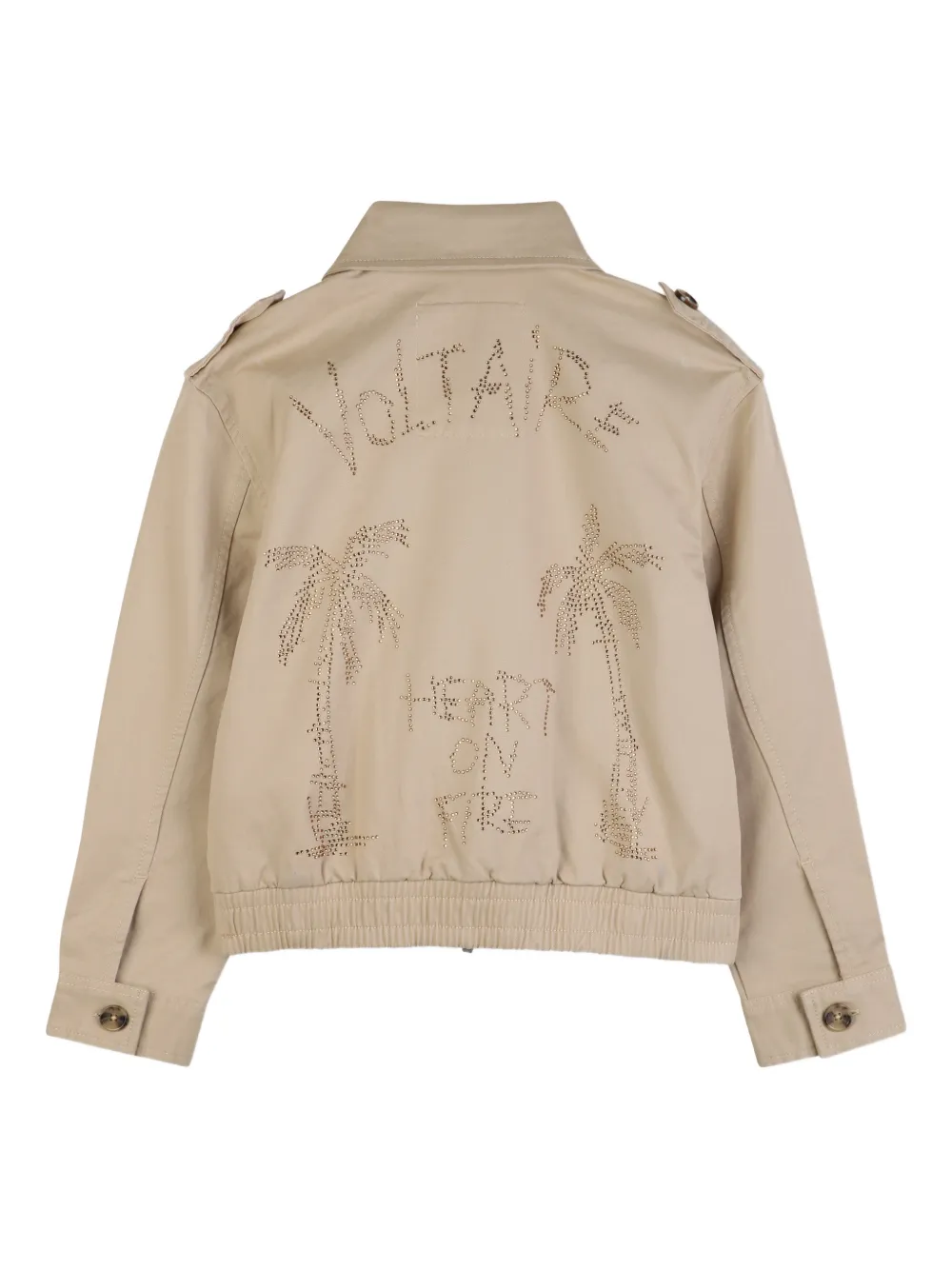  Zadig & Voltaire Kids Zip-fastening Jacket - Neutrals 