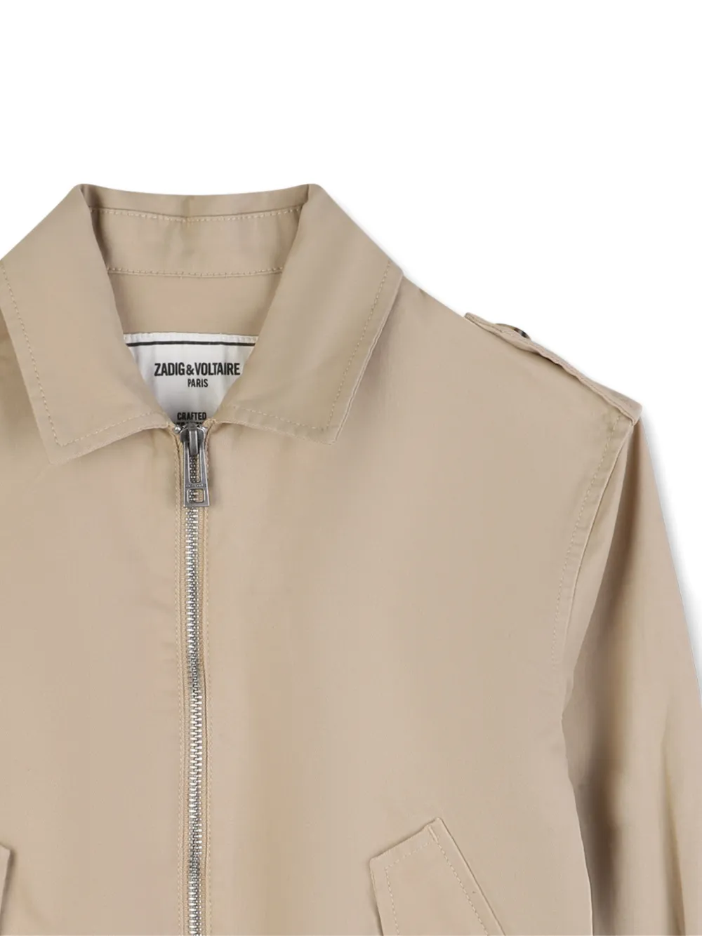 Zadig & Voltaire Kids Zip-fastening Jacket - Neutrals 