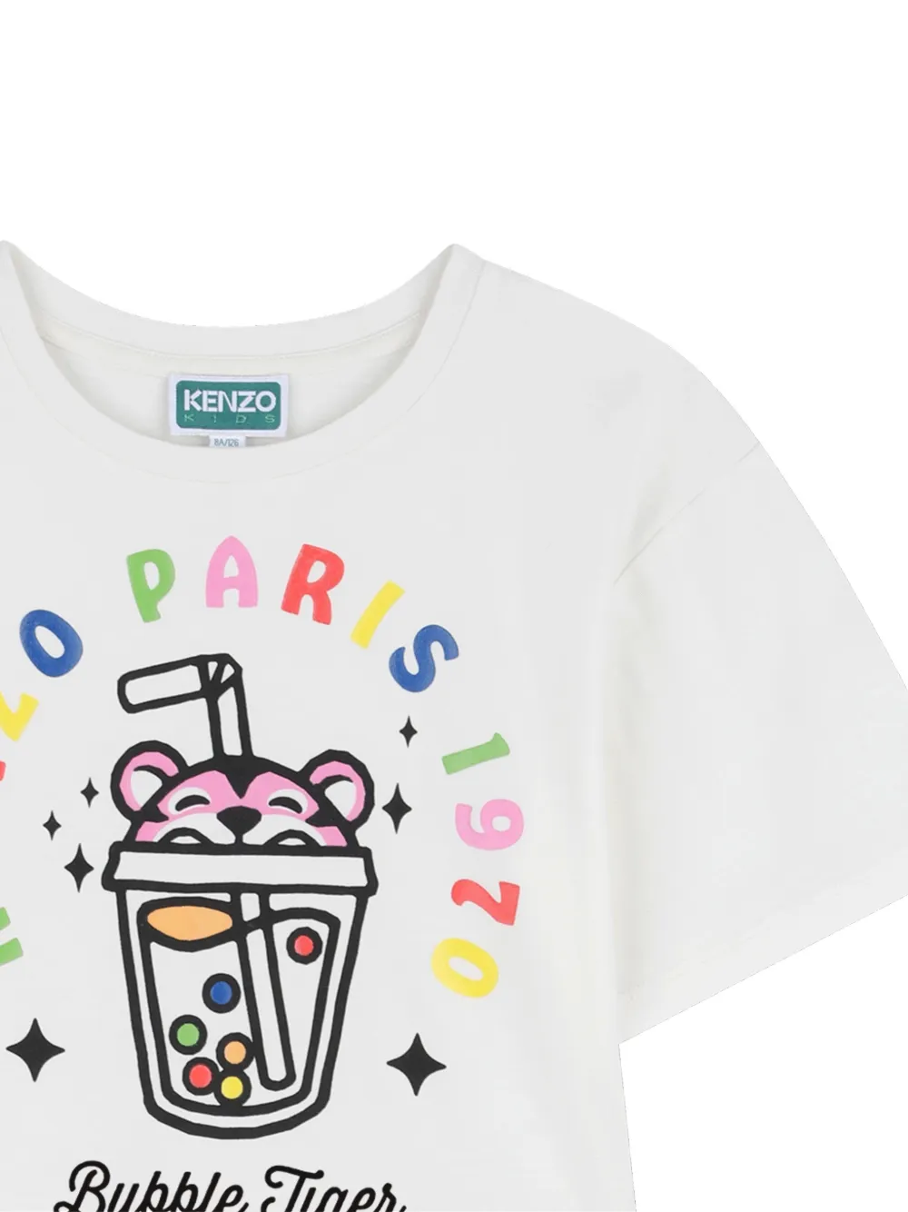 Kenzo Kids Gestreepte jurk Wit