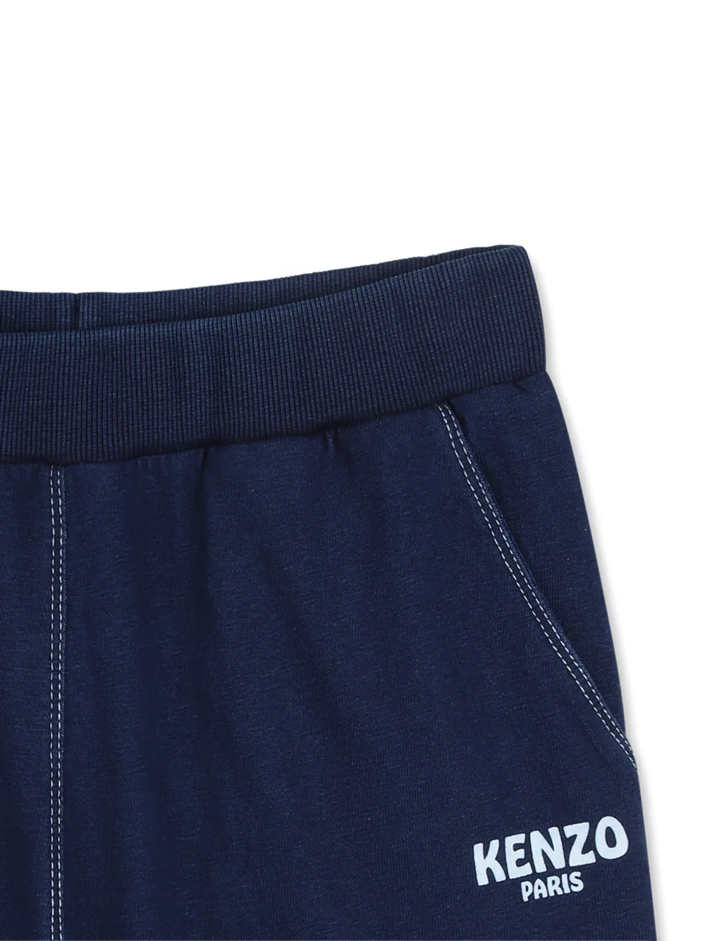 Kenzo Kids Shorts met logo Blauw