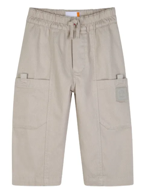 Timberland Kids pantalones cargo con cordones en la pretina