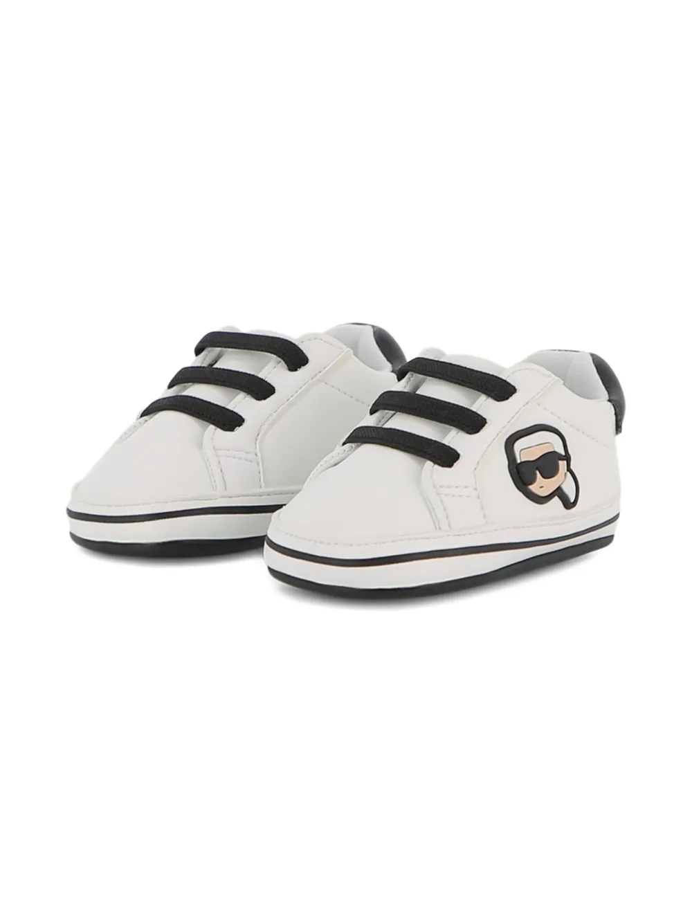 Karl Lagerfeld Kids Sneakers met bandje Wit