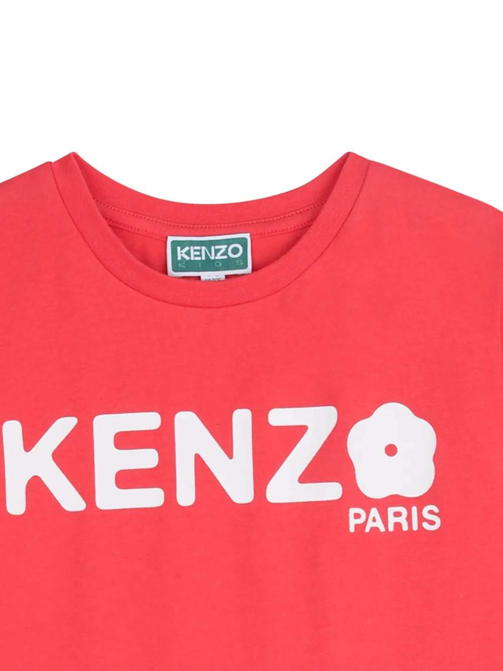 Kenzo Kids Jurk met bloemdetail Rood