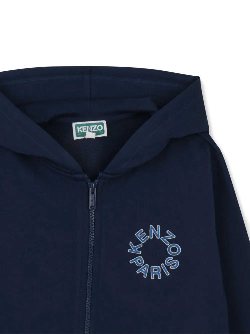 Kenzo Kids Hoodie met rits Blauw