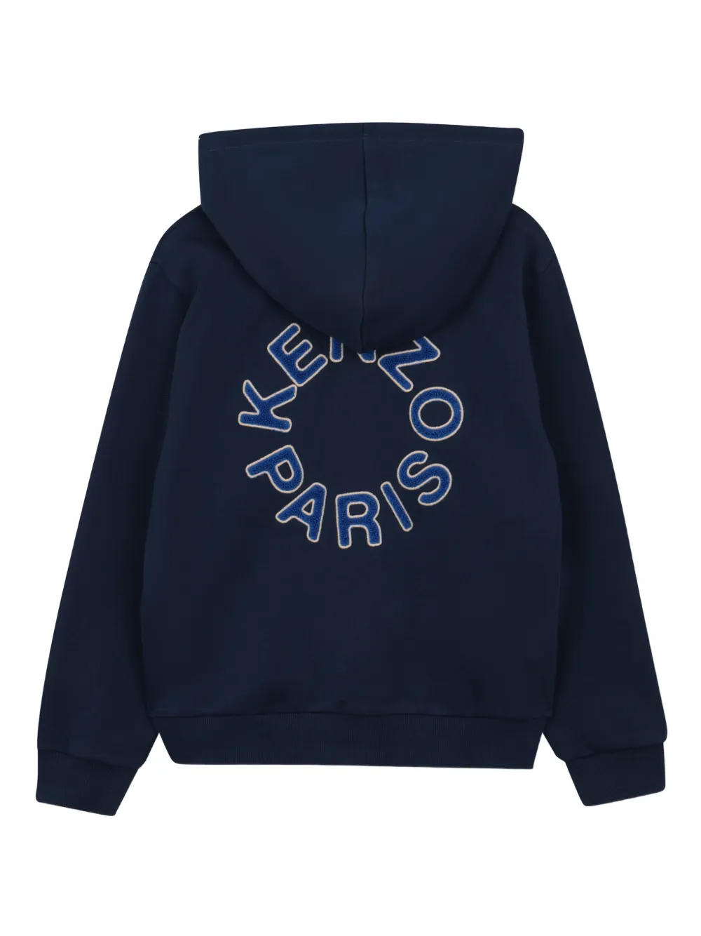 Kenzo Kids Hoodie met rits Blauw