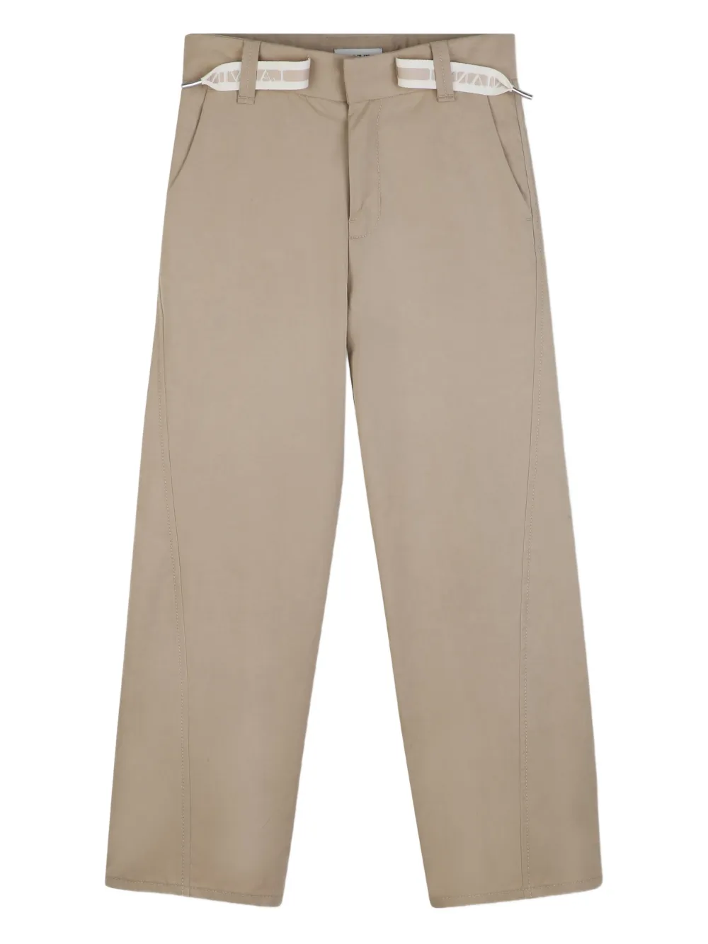Lanvin Enfant Broek met gestrikte taille Beige
