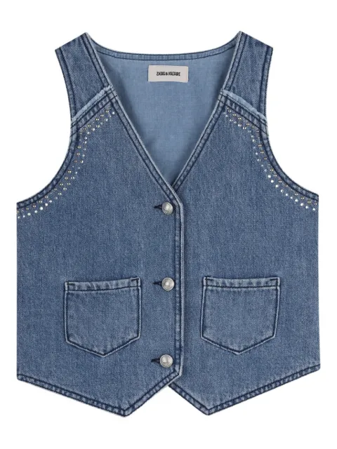 Zadig & Voltaire Kids studded-detail vest