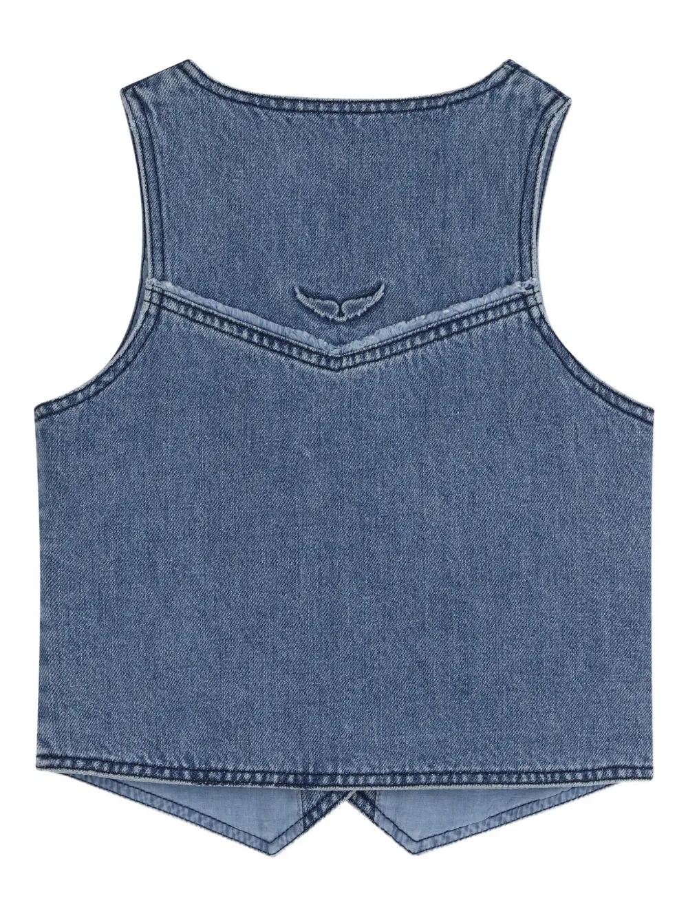 Zadig & Voltaire Kids Top met studs Blauw