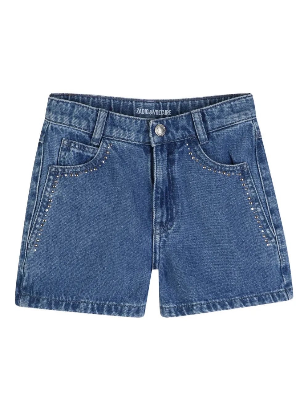Zadig & Voltaire Kids Shorts con borchie - Blu