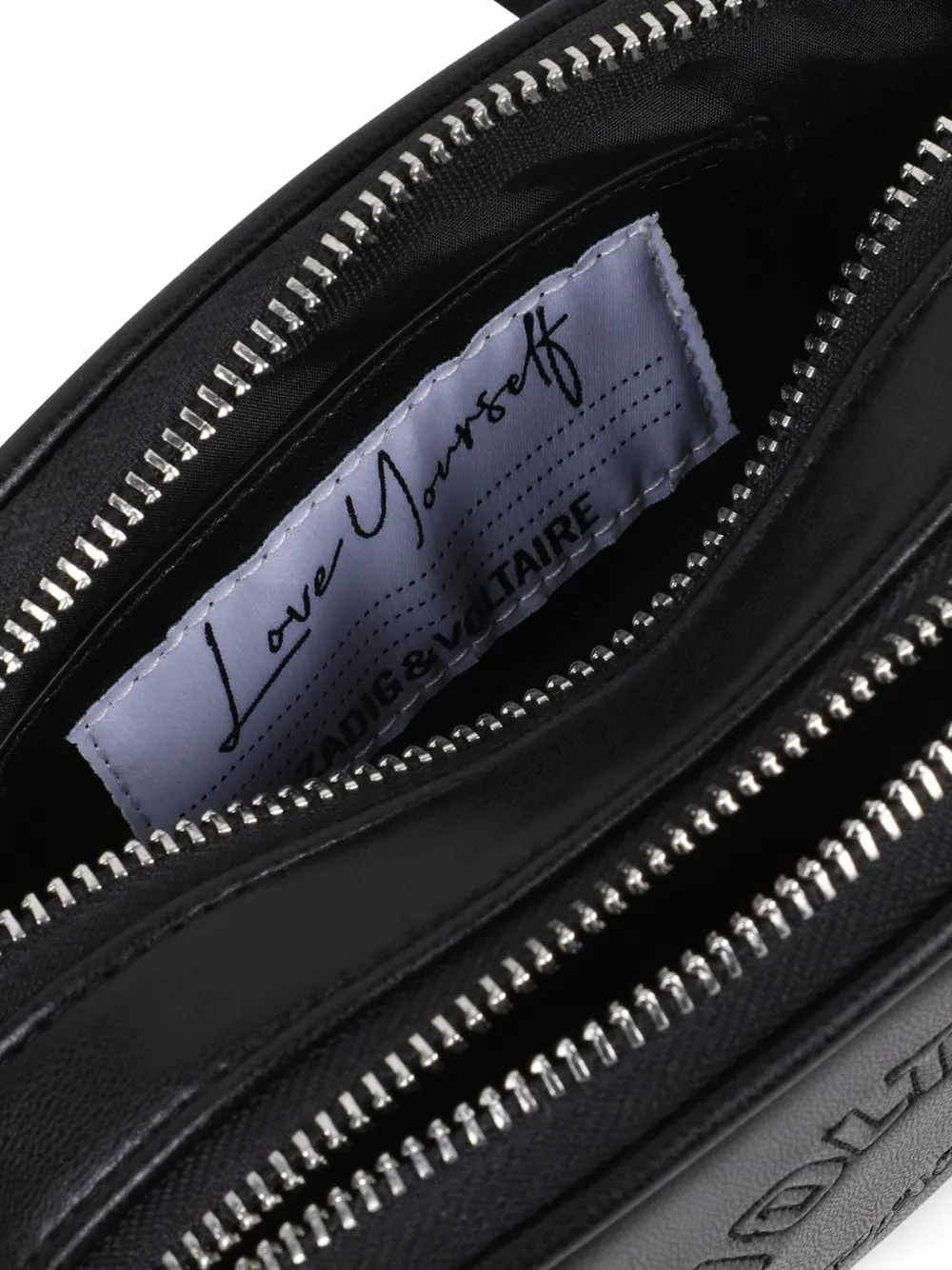 Zadig & Voltaire Kids Schoudertas met logo Zwart