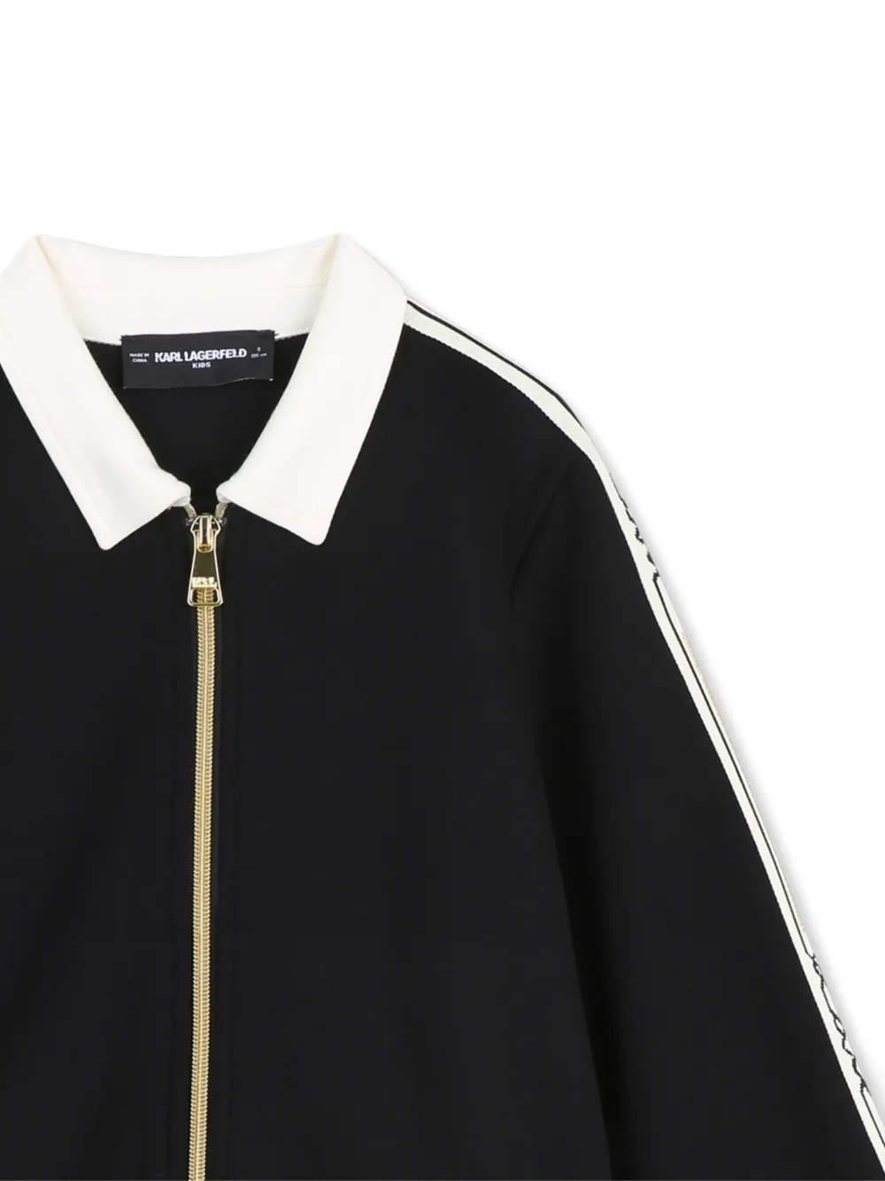 Karl Lagerfeld Kids Sweater met rits Zwart