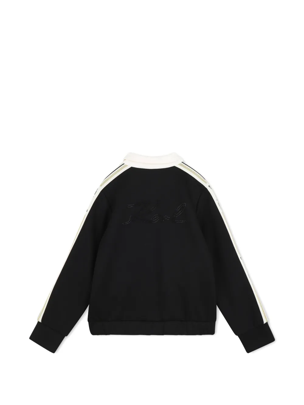 Karl Lagerfeld Kids Sweater met rits Zwart