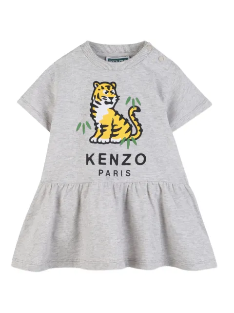 Kenzo Kids Tiger-print dress