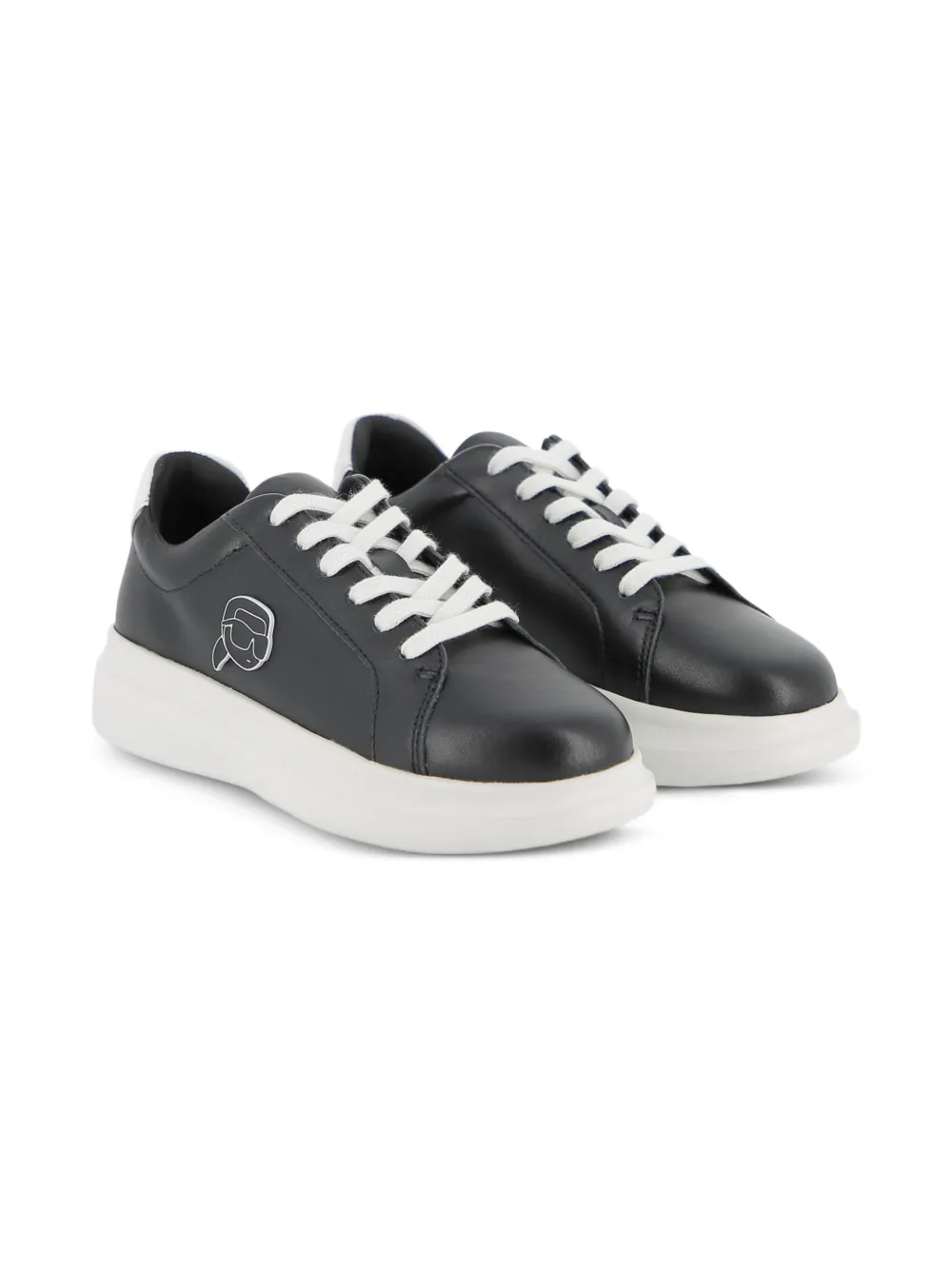 Karl Lagerfeld Kids Sneakers met logo Zwart