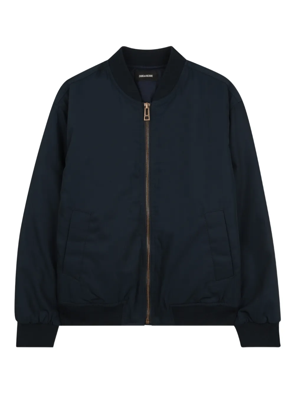 Zadig & Voltaire Kids Bomber con zip - Blu