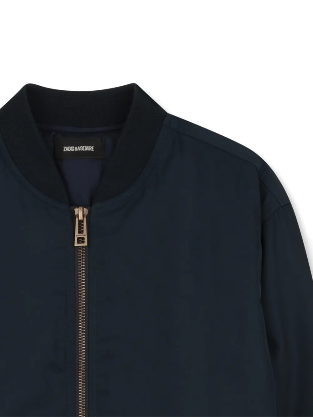 Zadig & Voltaire Kids Bomberjack met rits Blauw