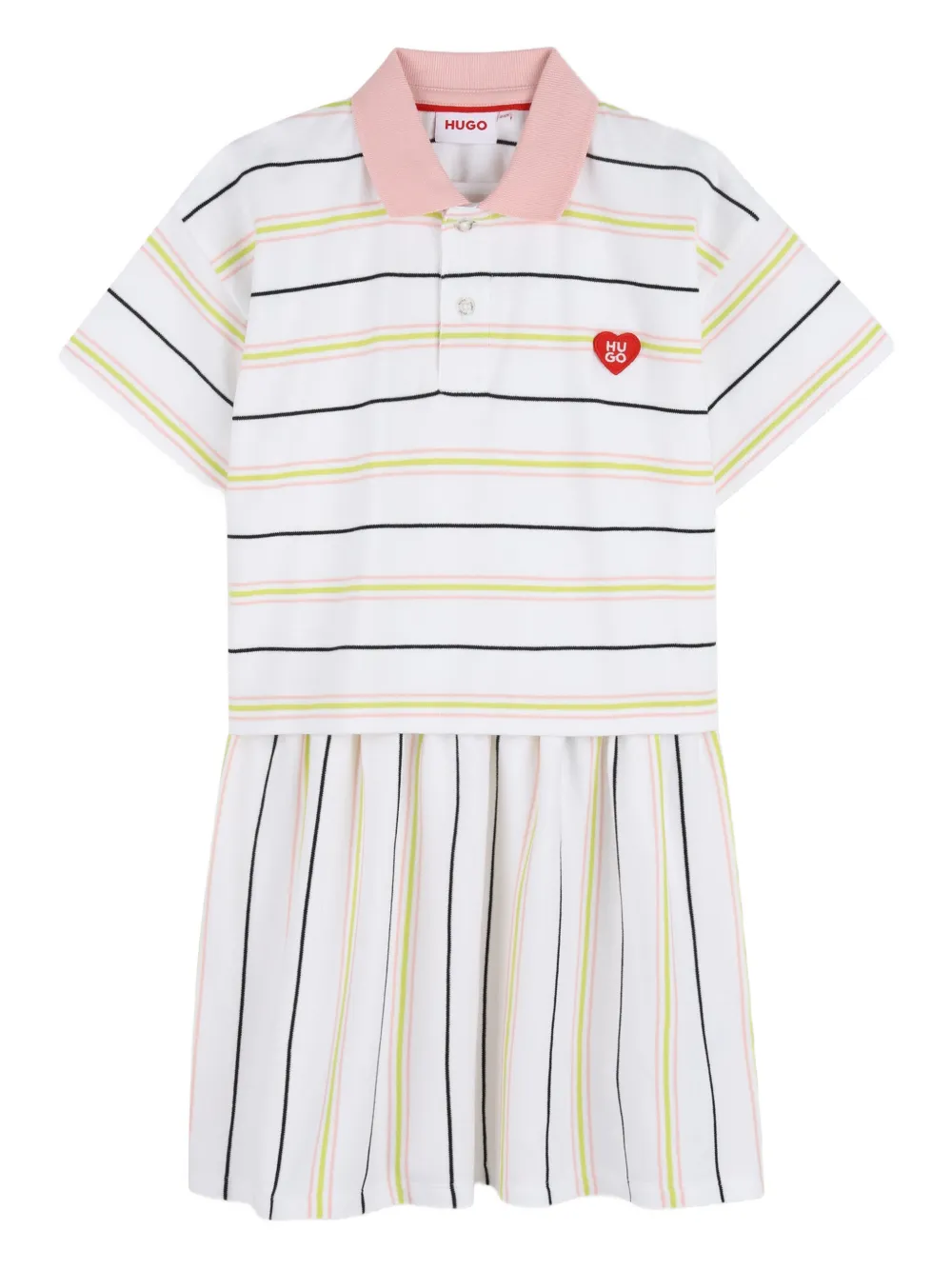 HUGO KIDS Abito a righe - Bianco