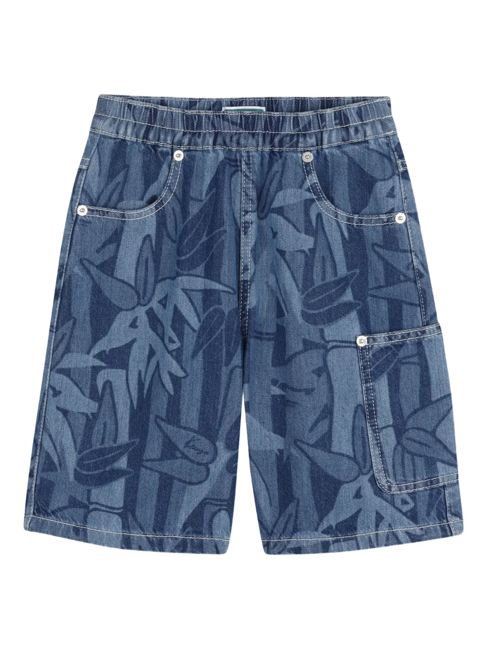 Kenzo Kids Shorts con stampa - Blu