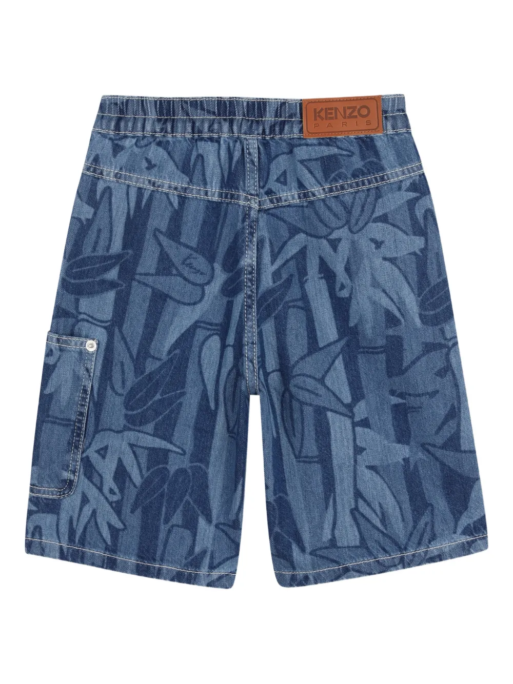  Kenzo Kids Printed Shorts - Blue 