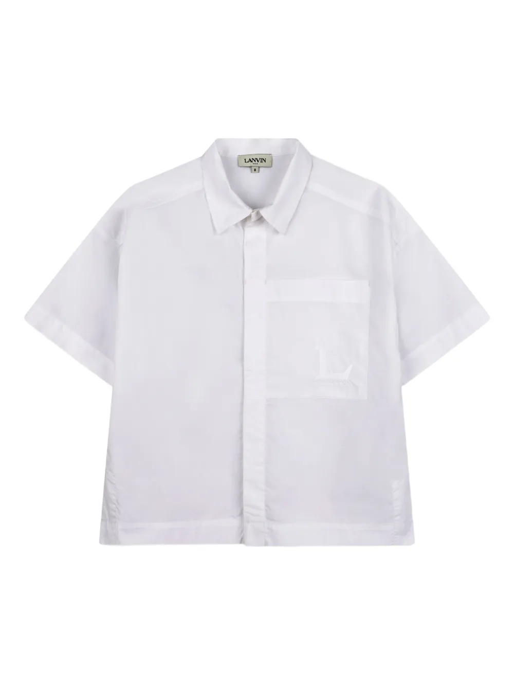 Lanvin Enfant pocket short-sleeve shirt - White