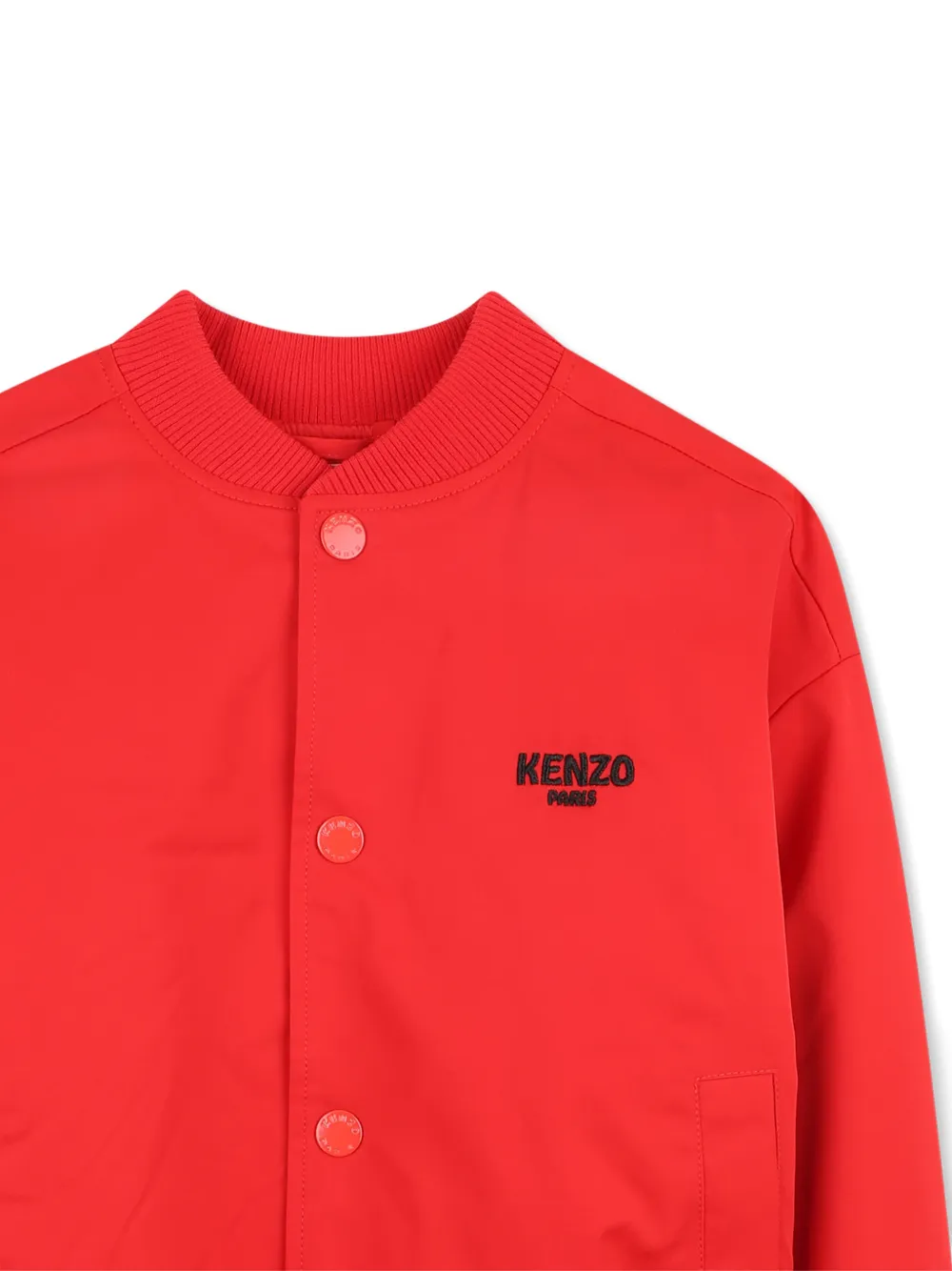 Kenzo Kids Bomberjack met Lunar New Year print en knoop Rood