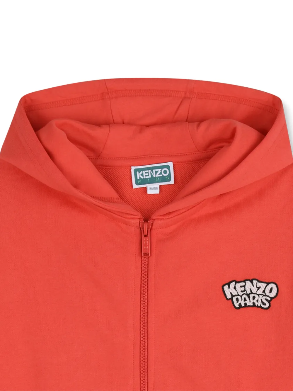Kenzo Kids Hoodie met ritssluiting Rood