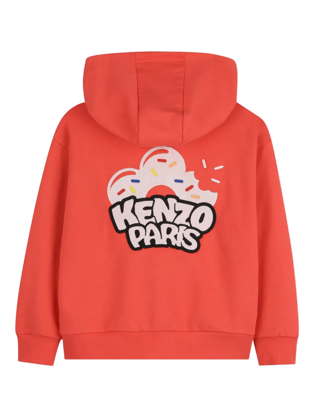 Kenzo Kids Hoodie met ritssluiting Rood